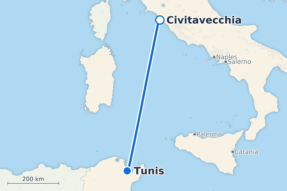 Civitavecchia - Tunis